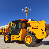 Mini 4Ton 17m Telehandler Agriculture Chargeur Télescopique Chariot Élévateur Diesel 3 Tonnes Transpalette Ferme Détail Industries Vente