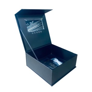 Caja de regalo de cartón negro hecha a mano Pantalla LCD de 7 pulgadas Video personalizado para compras de aniversario de cumpleaños Fines promocionales - Product Image 3