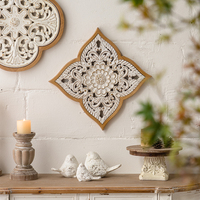Décoration murale en bois MDF sculpté à la main pour la décoration de la pièce - Vente en gros