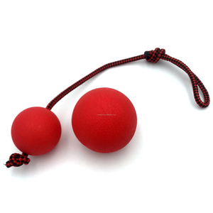 Pelota de Goma Roja Sólida para Entrenamiento de Perros, Juguete Promocional Resistente a Mordidas, Diseño Personalizable para Mascotas - Product Image 6