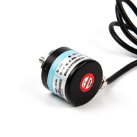 Encodeur Rotatif Photoélectrique Mécanique Incremental 600 Impulsions DC5-24V AB Biphasé PPR ND077 38mm Arbre 6x13
