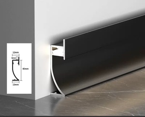 Plinthe en aluminium imperméable et durable d'éclairage de plinthe de conception industrielle moderne de LED pour la cuisine hôtel parc appartement - Product Image 5