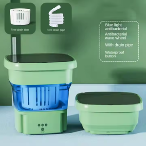 Lavadora Plegable de 6L, Lavadora Portátil para Calcetines, Ropa Interior y Bragas, Lavadora Doméstica Retráctil de 3 Modelos con Función de Centrifugado - Product Image 6