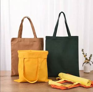 Quality Eco Shopping Grocery <b>Work</b> Learn Camping Single Shoulder Multi-Colored Thick Cotton Canvas Tote <b>Bags</b> - Product Image 3