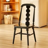 Minimalistischer Massivholz-Wohnzimmerstuhl mit Massiver Rückenlehne Umweltfreundliches & Langlebiges Design
