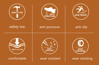 Bottes de course montantes; chaussures de sécurité avec embout en acier ou en composite