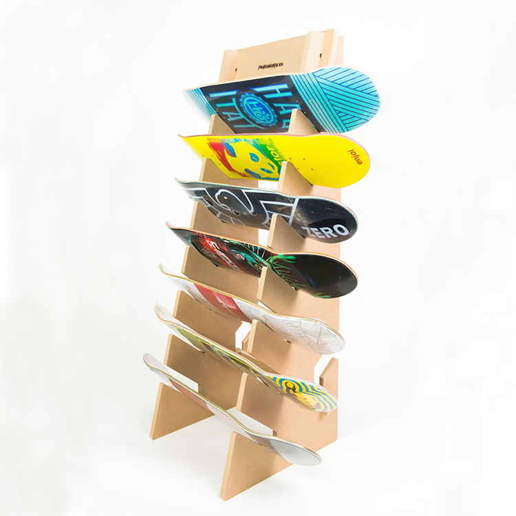 Skateboard Longboard Snowboard Wakeboard Floor Standing Display Rack — view 3