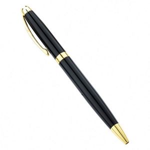 1.0Mm Premium Black Metal Ballpoint Customizable Logo Business Twist-Action Promotional Gift <b>Pen</b> - Product Image 1