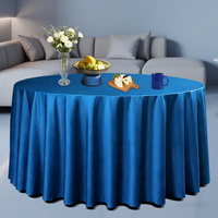 Nappe de table de style minimaliste moderne haut de gamme en satin épais pour hôtel, couleur unie, réutilisable, durable et imperméable