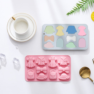 แม่พิมพ์ซิลิโคนสำหรับทำขนมเยลลี่รูปชุด<span class=keywords><strong>เจ้า</strong></span><span class=keywords><strong>หญิง</strong></span> หมวก เสื้อผ้า ชุดแฟนซี เหมาะสำหรับทำช็อกโกแลต <span class=keywords><strong>เค้ก</strong></span> น้ำแข็ง ลูกอมนิ่ม - Product Image 5