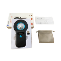 Escáner de Mano ABS de 134.2 kHz, Lector de Microchip RFID FDX-B, Capacidad para 128 ID, para Gestión de Identificación de Perros y Gatos, ISO11784/785