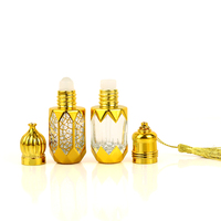 Portable voyage Mini taille 10ml Vintage arabe dubaï Attar bouteille verre parfum verre luxe Oud huile essentielle rouleau bouteille