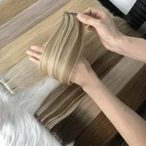 Genius Weft New Arrival 100% Human Hair Weft Thick Ends Can Be Cut Invisible Hair Extension