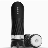 Godet de masturbation masculin télescopique rotatif chauffant, réaliste, avec fonction orale, modèle Rocket Cup, jouet pour adultes