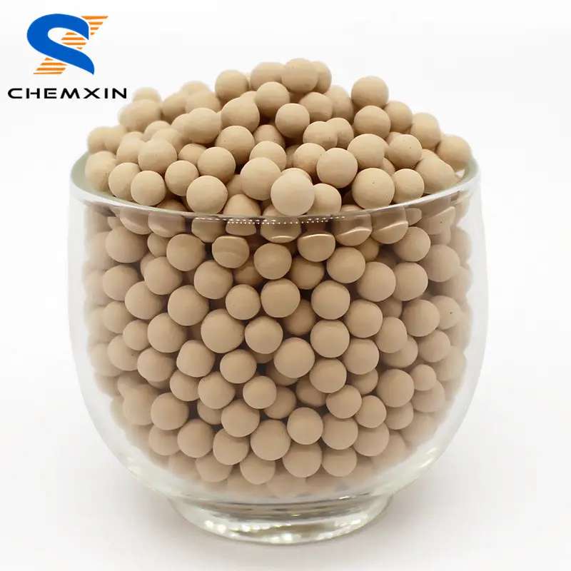 CHEMXIN zeolita sintética 4a adsorbente de tamiz molecular 1,7-2,5mm 3-5mm 6-8mm para deshidratación