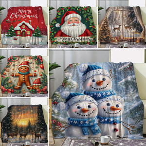 Factory flange Blanket design personnalisé polyester jeter couverture canapé - lit couverture voyage de bureau à domicile - Product Image 2