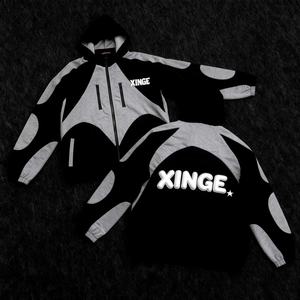 Nouvelle veste bomber en nylon pour homme 2026, design original personnalisé, impression DTG, patchwork, fermeture éclair, coupe ample, à capuche - Product Image 3