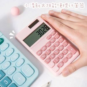 Calculatrice scientifique rose personnalisée en plastique, calculatrice numérique solaire de bureau pour l'école, le bureau et les affaires - Product Image 3