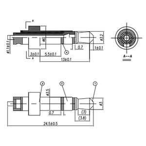 Chất lượng cao tai nghe pin mạ vàng mạ niken ba phần âm thanh cắm nam <span class=keywords><strong>3.5mm</strong></span> nam hàn kết nối điện - Product Image 6