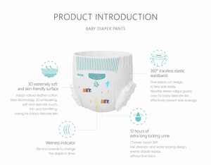 1st Step Baby Pants Couche Jetables Pour Bebe Diaper Day And Night Use Jetable Baby Diaper New Baby Products 2023 - Product Image 4