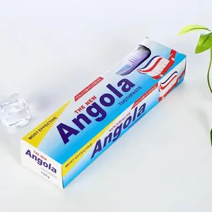 OEM Günstige Angola Zahnpasta Natürliche Kräuter Minze Angola Zahnpasta 150g mit kostenloser Zahnbürste