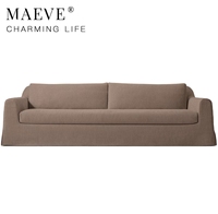 Canapé trois places moderne de luxe léger, en tissu, avec structure en bois massif, durable et polyvalent, pour appartement, villa, salon, mobilier de maison