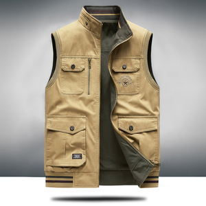 Gidden Gilet d'hiver multi-poches pour homme, pour la photographie et la pêche, décontracté, polyvalent, confortable, nouvelle collection, en polyester - Product Image 4