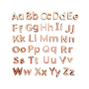 52 Alfabeto en mayúsculas y minúsculas de madera, <span class=keywords><strong>pizarra</strong></span> <span class=keywords><strong>para</strong></span> refrigerador, juego de letras magnéticas <span class=keywords><strong>para</strong></span> aprendizaje de niños en edad preescolar - Product Image 1