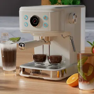Toptan fiyat Espresso kahve makinesi 20 barlar basınç göstergesi Espresso kahve makinesi stokta