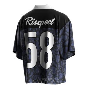 Camiseta de Fútbol Retro para Hombre con Cuello Polo, Tejido Transpirable que Absorbe la Humedad, Logotipo Personalizado y Nombre del Equipo para Fanáticos del Fútbol - Product Image 3