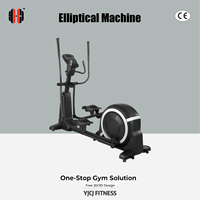 Elliptique professionnel commercial à freinage magnétique et propulsion arrière pour équipement de fitness en salle de sport - Usine