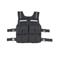 Gilet lesté ergonomique réglable de 20 lb avec blocs de fer et caoutchouc souple pour la musculation, la marche, la course, le CrossFit et l'entraînement en salle de sport
