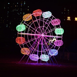 Kreative 3D romantische Weihnachts bär <span class=keywords><strong>LED</strong></span>-Lampe leuchtende Outdoor-Riesen dekoration für Einkaufs zentren DC-Netzteil