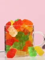 Bonbons Gélifiés Oursons QQ en Gros, Snacks Fruités Tendance des Célébrités d'Internet, Sachet de Cola Sucré Certifié Halal, Friandises pour la Journée des Enfants 50g
