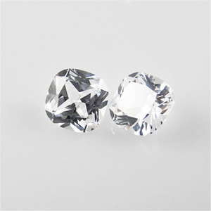 5A tổng hợp <span class=keywords><strong>Corundum</strong></span> đệm cắt <span class=keywords><strong>12</strong></span> # Trắng Sapphire <span class=keywords><strong>Corundum</strong></span> lỏng đá quý đệm hình dạng phòng thí nghiệm tạo ra <span class=keywords><strong>Corundum</strong></span> - Product Image 2