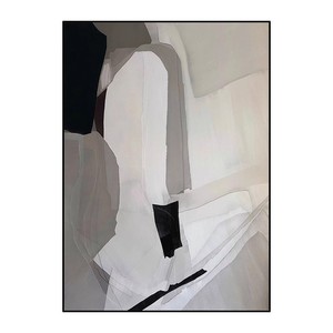 Pintura al Óleo Abstracta, Cuadro Grande con Marco Metálico, Arte Contemporáneo para Sala de Estar, Decoración de Pared para Sofá, Visual 3D - Product Image 5