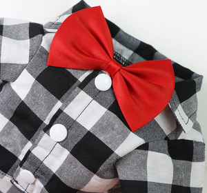 All'ingrosso Moda Grande Cane Camicia a quadri abbigliamento firmato Pet <span class=keywords><strong>vestiti</strong></span> estivi <span class=keywords><strong>per</strong></span> coniglio di lusso animali domestici <span class=keywords><strong>vestiti</strong></span> e accessori - Product Image 5