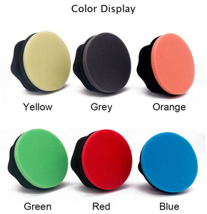 <span class=keywords><strong>BONNO</strong></span> Vente en gros Tampon de cire en mousse de haute qualité Rouge à prise hexagonale Cirage à la main Mousse de polissage pour pneus de voiture Tampons applicateurs de cire éponge - Product Image 6