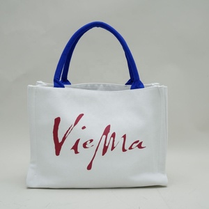 Vente directe en usine Sacs à main en toile de coton avec logo personnalisé écologique Sacs fourre-tout réutilisables pour femmes - Product Image 6
