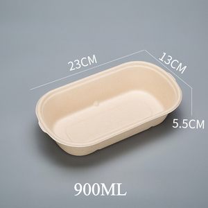 Scatole per Pranzo in Carta Kraft Impermeabili di Alta Qualità da 900ml per Insalata, Patatine e Alimenti per Bambini - Product Image 3
