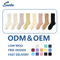 Chaussettes d'équipage en acrylique avec logo personnalisé de haute qualité pour femmes Chaussettes colorées chaudes et respirantes pour le ski et la randonnée