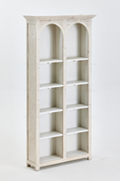 Meuble de salon rétro européen meuble ancien en pin recyclé vitrine de bibliothèque rustique en bois