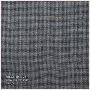 新款时尚库存精纺美利奴羊毛面料意大利西装面料混纺91% 羊毛面料男士套装 - Product Image 3