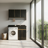 Lemari Penyimpanan Dinding Modern dari Baja Anti Karat untuk Kamar Mandi, Vila, Hotel, dan Laundry, Ramah Lingkungan, dengan Finishing Lacquer yang Dapat Disesuaikan