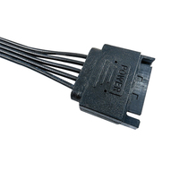 Kabel Splitter Daya SATA 15Pin 1 Male ke 3 Female 35cm 18AWG Tembaga Berlapis Timah Kabel Ekstensi Daya SATA untuk Hard Drive/SSD PC