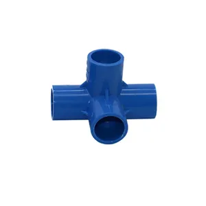 Conector de tubería de plástico de PVC, accesorio de suministro de agua de 3, 4 y 5 vías, 20mm