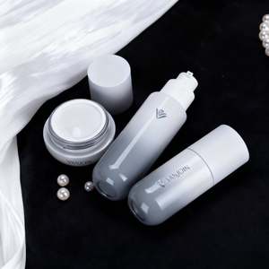 Juego de Botellas de Vidrio Rosa Degradado con Base Pesada al por Mayor, 30ml y 120ml, Botella Vacía para Lociones Cosméticas y Tarro para Crema Facial para Niñas - Product Image 3