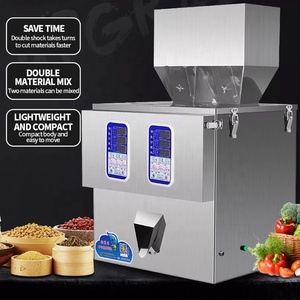 Manufacturer High Speed Stainless Steel Mixed Nuts Powder Manual Coffee Beans Dispenser Double-headed Hopper Filling Machine - Product Image 5