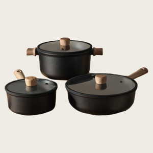 Juego de Utensilios de Cocina de Titanio Antiadherentes de 3 Piezas, Resistentes a los Arañazos, para Inducción, Gas, Vitrocerámica - Product Image 3