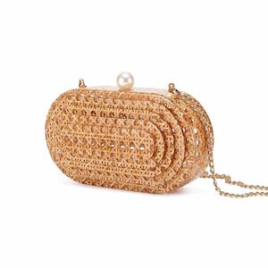 Bolso de Mano de Acrílico y Ratán para Mujer, con Cadena y Correa Cruzada, para Fiestas, Bodas, Verano, Alta Calidad, Duradero y Ecológico - Product Image 6